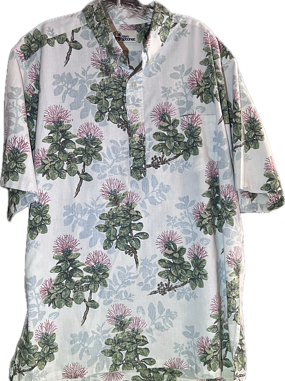 reyn spooner Red Ohia on White
